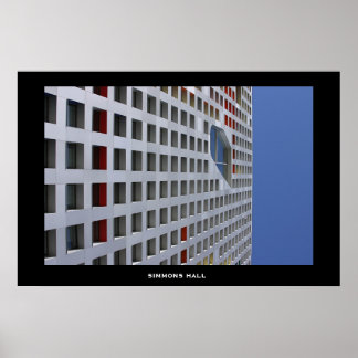 Simmons Hall, MIT Campus Poster