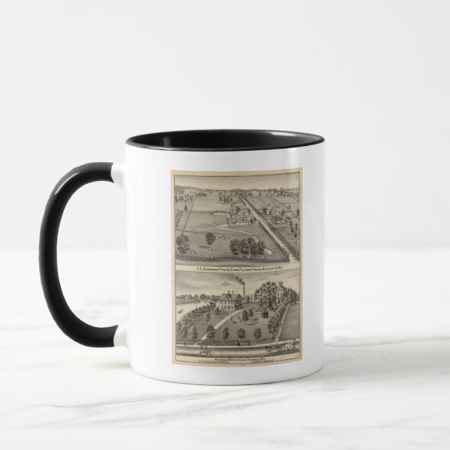 Simmon's Prairie Farm, Kenosha Water Cure Mug (Left)