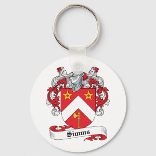 Simms Family Crest Key Ring
