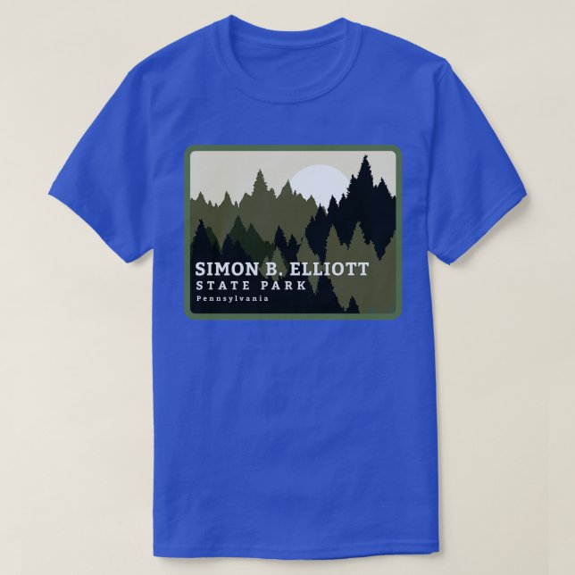 Simon B Elliott State Park Pennsylvania Forest Sun T-Shirt (Design Front)