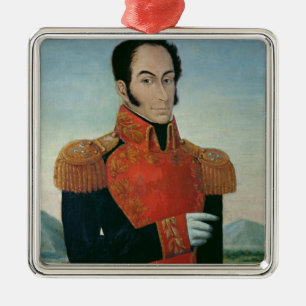 Simon Bolivar Metal Ornament