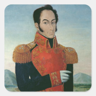 Simon Bolivar Square Sticker