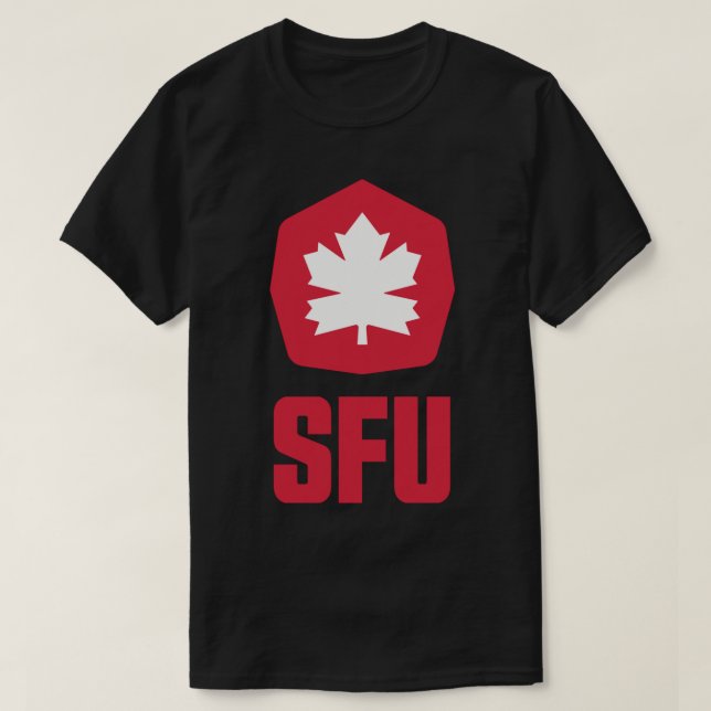 Simon Fraser SFU Clan Sticker T-Shirt (Design Front)