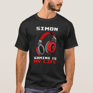 Simon Gaming Is My Life Personalised T-Shirt