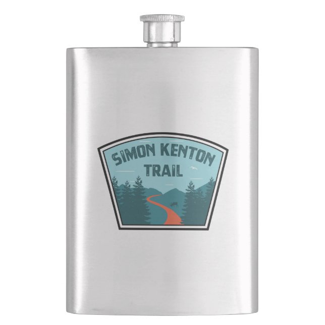 Simon Kenton Trail Hip Flask (Front)