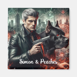 Simon & Peaches Magnet