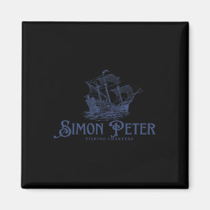 Simon Peter Fishing Charters Jesus Christians God Magnet