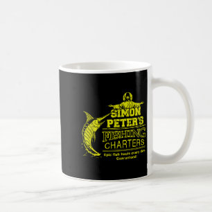 Simon Peter's Fishing Charters Funny Jesus Christ  Coffee Mug