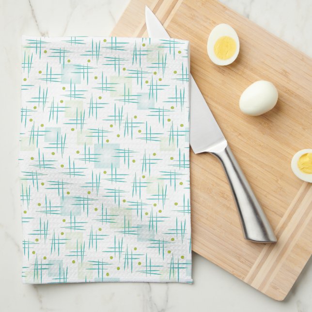 Simon Says! - in Nifty Teal Tea Towel (Quarter Fold)