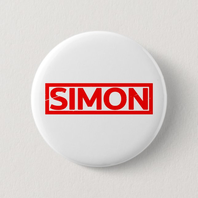 Simon Stamp 6 Cm Round Badge (Front)