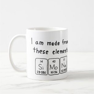Simona periodic table name mug
