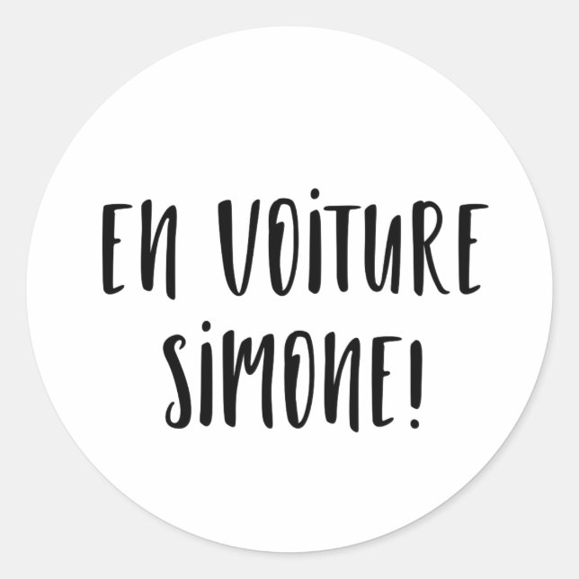 Simone Car Sticker (Front)