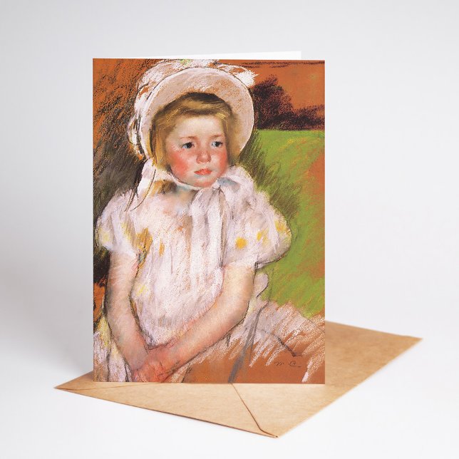 Simone in a White Bonnet | Mary Cassatt Card (Creator Uploaded)