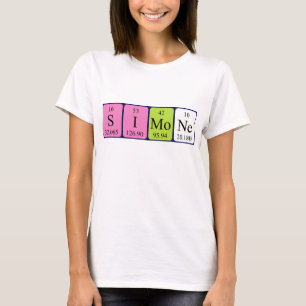 Simone periodic table name shirt