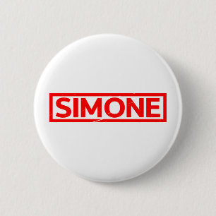 Simone Stamp 6 Cm Round Badge