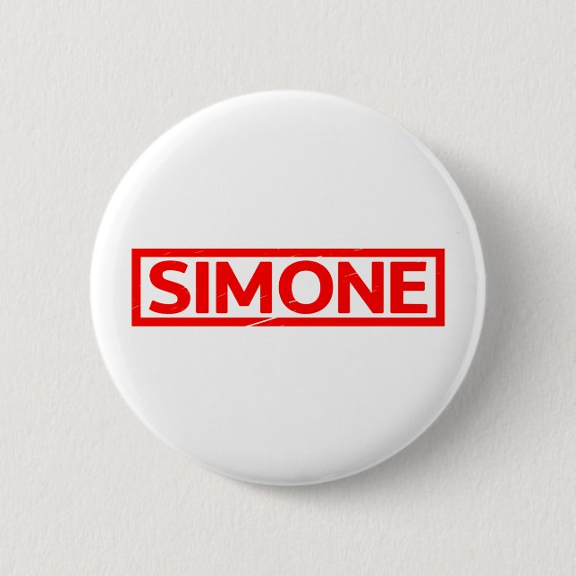 Simone Stamp 6 Cm Round Badge (Front)