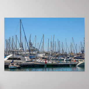 Simon's Town Marina Harbour South Africa Poster