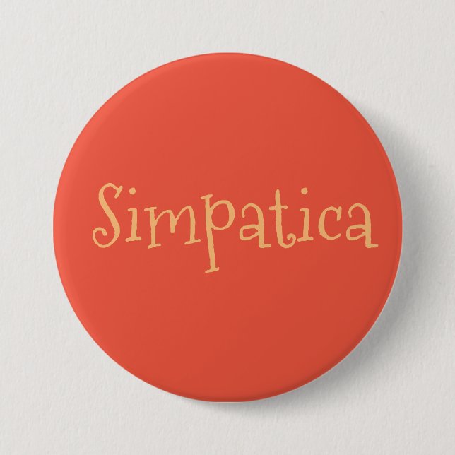 simpatica 7.5 cm round badge (Front)