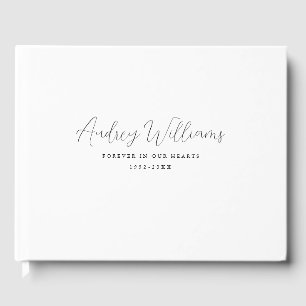 Simpel, Handwriting, White Guest Book