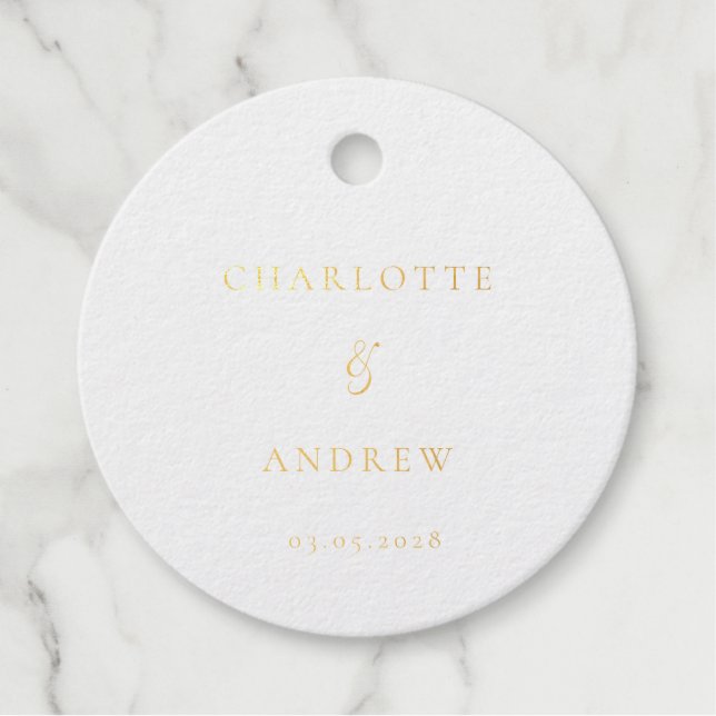 Simpel Wedding   Favour Tags (Front)