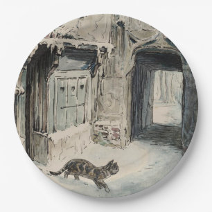 Simpkin the Cat Goes Out (by Beatrix Potter) Paper Plate