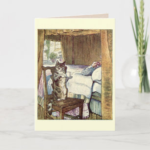 Simpkin the Cat Serves Tea - Beatrix Potter Card