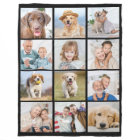 Simple 12 Photo Collage Family Friends Pets