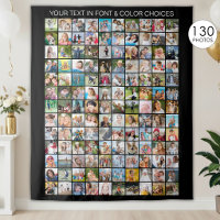 Simple 130 Square Photo Collage Personalised