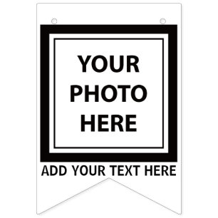 Simple 16 Photo & Add Text – Upload Picture Bunting