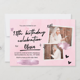 Simple 18th Birthday Party Invitation