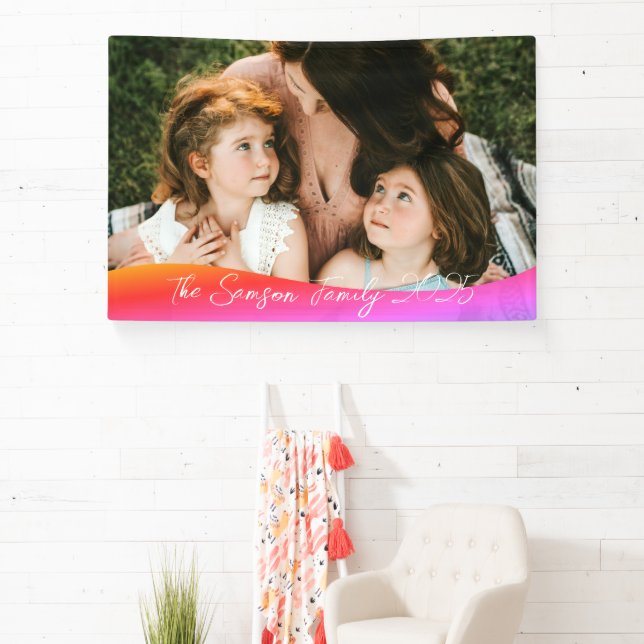 Simple 1 Photo Full Coverage - Script Text Overlay Banner (Insitu)