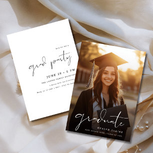 Simple 2025 Graduation Photo Announcement & Invite