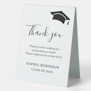 Simple 2026 Graduate Thank You Custom