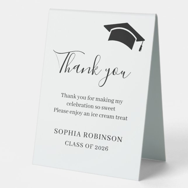 Simple 2026 Graduate Thank You Custom (Front)