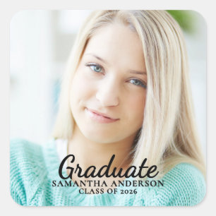 Simple 2026 Graduation Photo Sticker