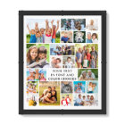Simple 21 Photo Collage Personalised Custom Colour