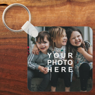 Simple 2-Photo Double-Sided Key Ring