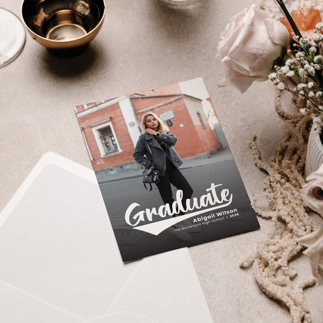 Simple 2 Photo Grad 2022 Graduation Announcement (Creator Uploaded)