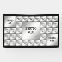 Simple 31 Photo Collage Template Custom Colour