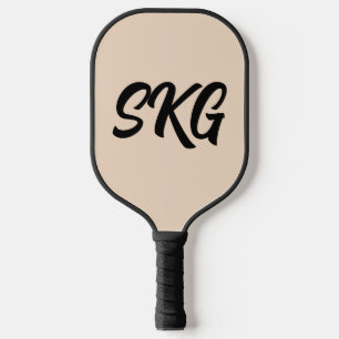 SIMPLE 3 LETTER MONOGRAM PICKLEBALL PADDLE