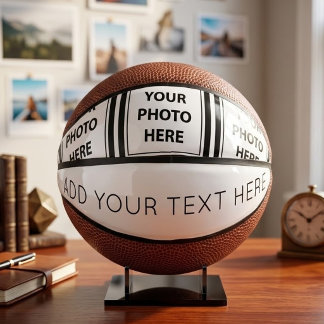 Simple 3 Photos & Add Text – Upload Picture Mini Basketball
