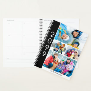 Simple 4 Photo Collage Personalized Planner