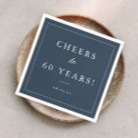 Simple 60th Birthday Party Napkin<br><div class="desc">A Simple 60th Birthday Party Napkin.</div>