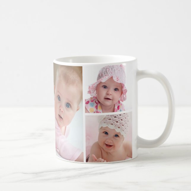 Simple 6 Photo Collage Coffee Mug (Right)