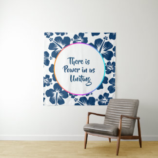 Simple AAPI Heritage Floral Celebration Tapestry