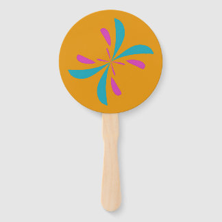 Simple Abstract Butterfly Flight Pattern Hand Fan