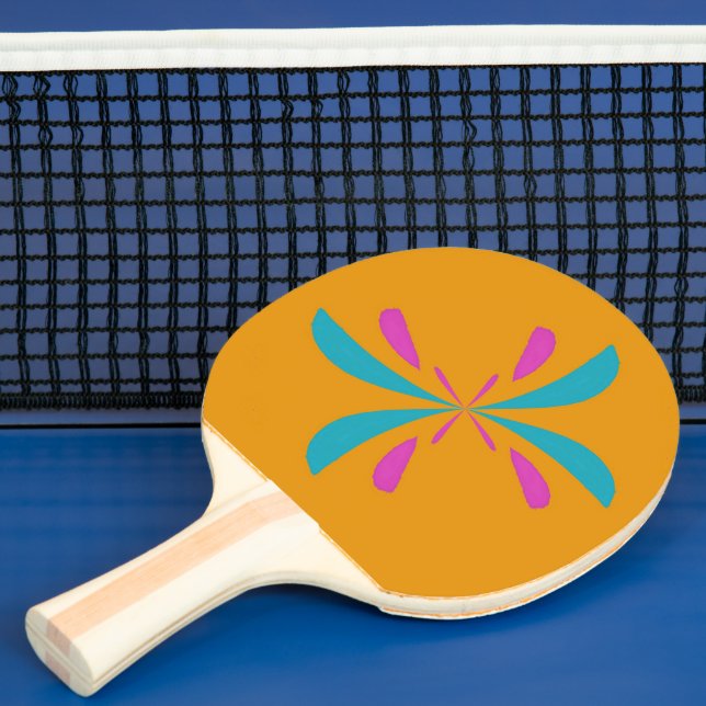 Simple Abstract Butterfly Flight Pattern Ping Pong Paddle (Insitu)