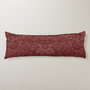 Simple Abstract Thread Art Red Pattern Body Cushion