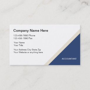 Simple Accountant Business Cards