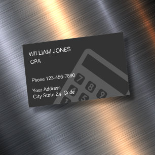 Simple Accountant CPA Design Magnetic Business Card
